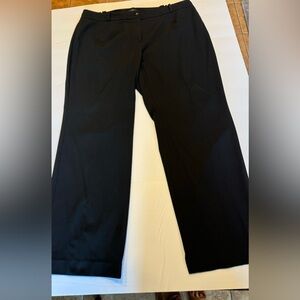 Talbots woman plus sized Heritage Pants in Black woven fabric Size 20